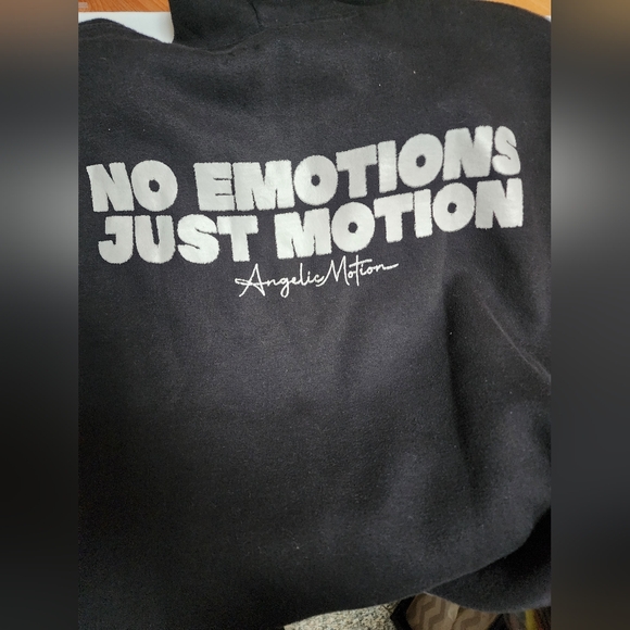 Angelic Motion Black Onyx Zipup Hoodie Mens Size M - Picture 4 of 8